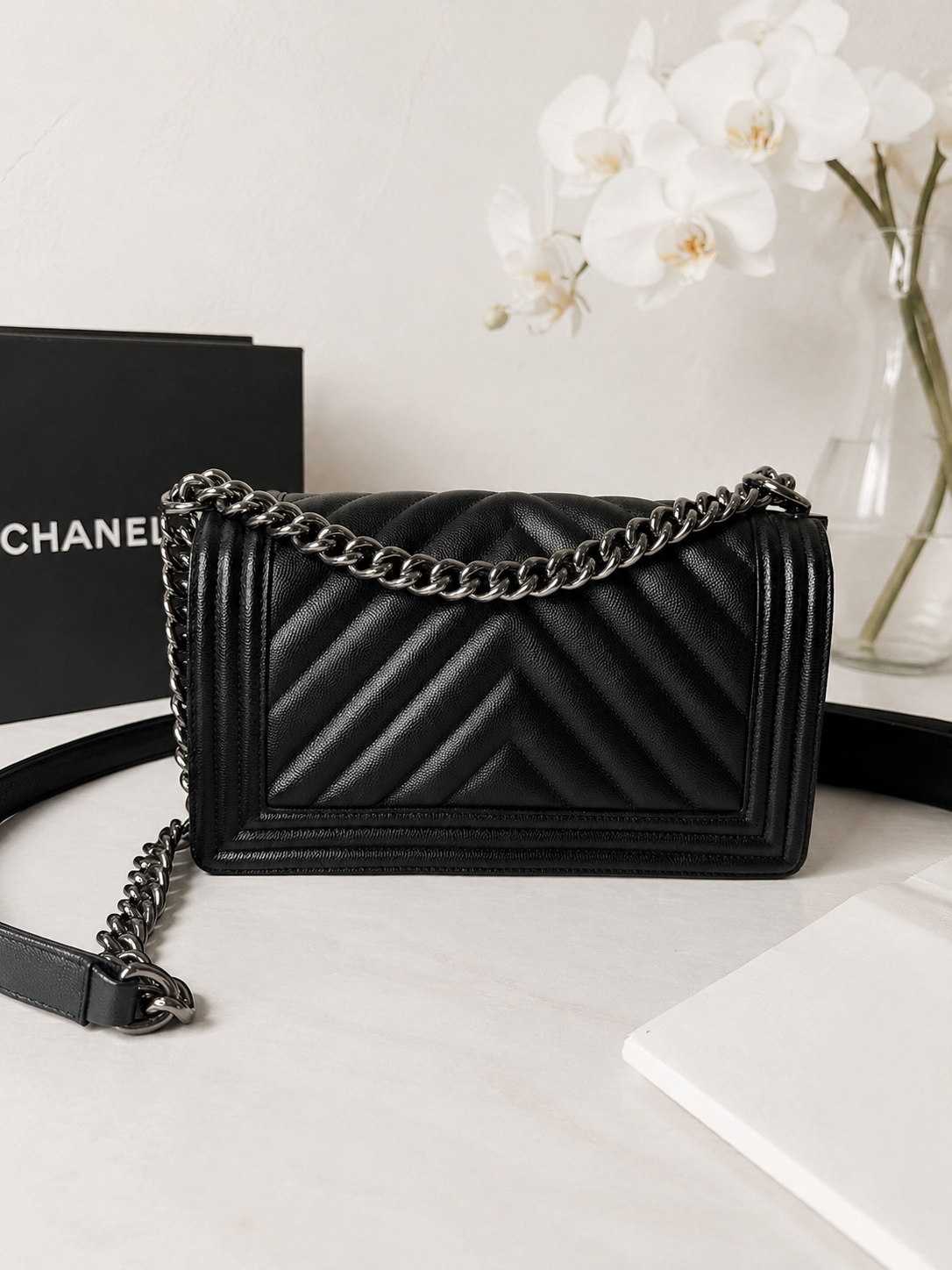 Chanel Caviar Boy Medium