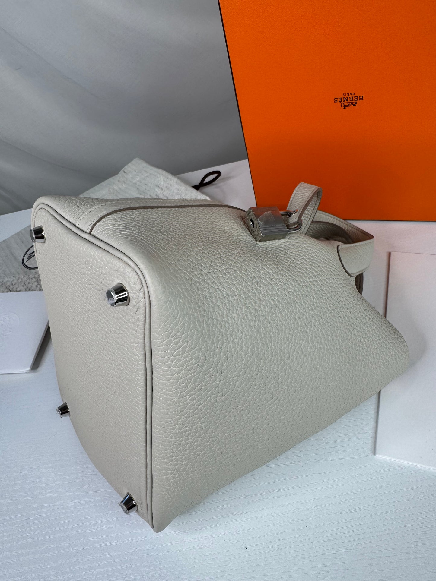 Hermes Picotin 18 Craie SHW
