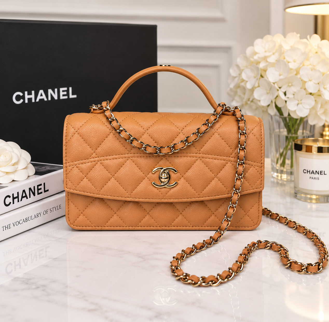 Chanel Caviar Clutch on Chain
