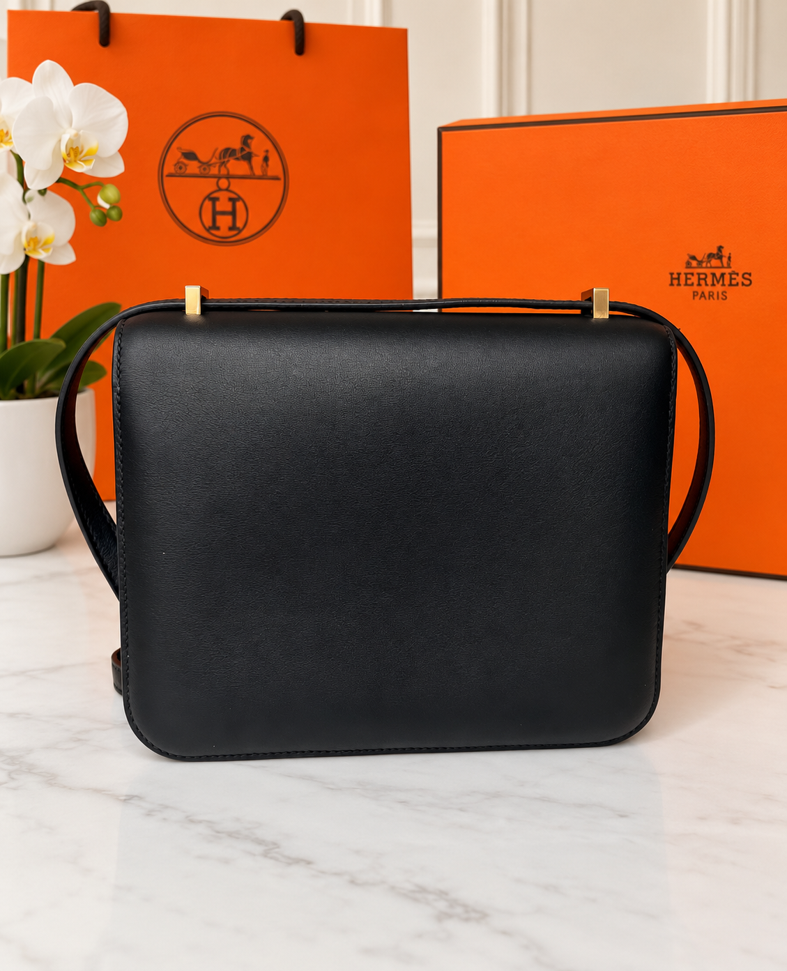 Hermes Swift Constance Mini Black