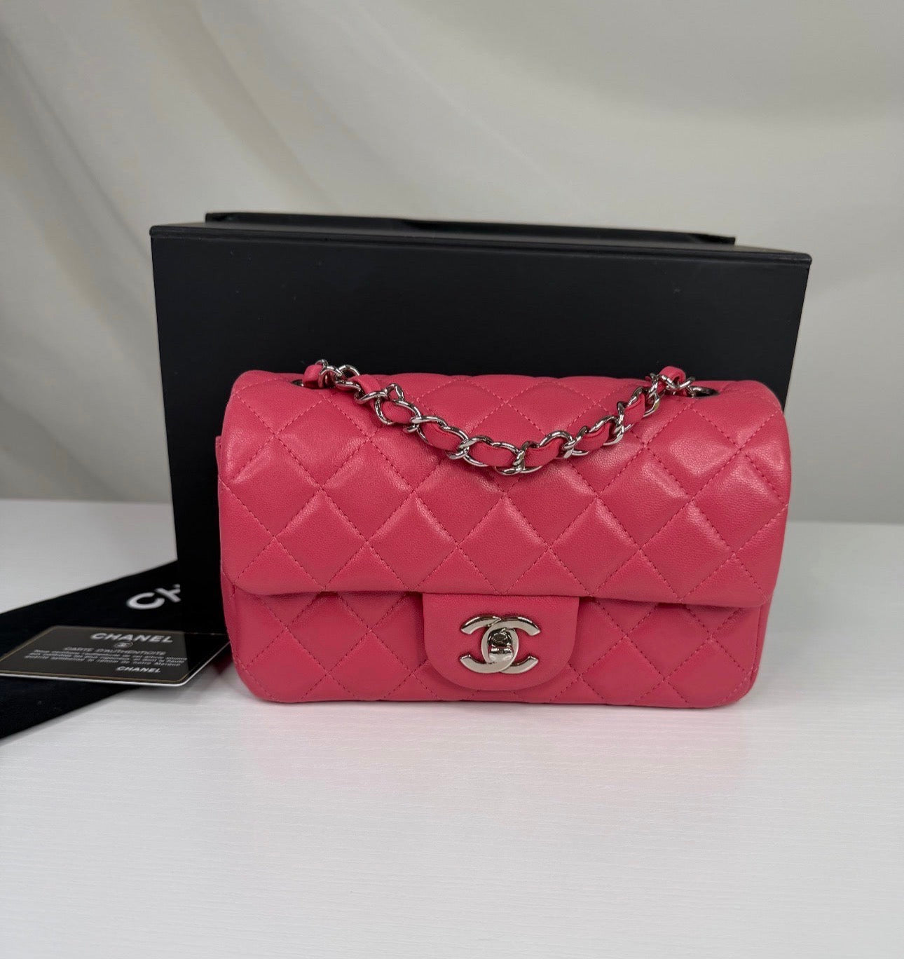 CC Lambskin Pink Mini SHW