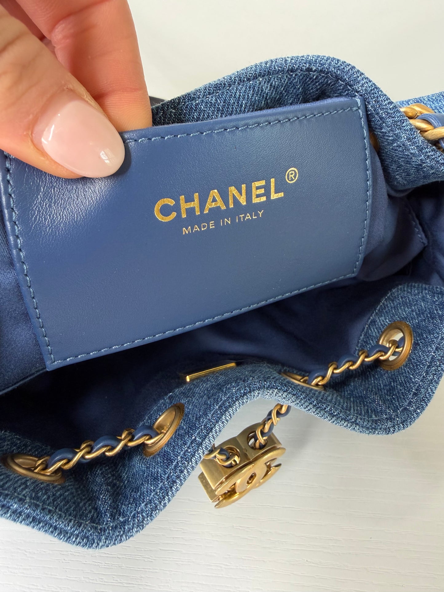 Chanel 25 Denim Mini
