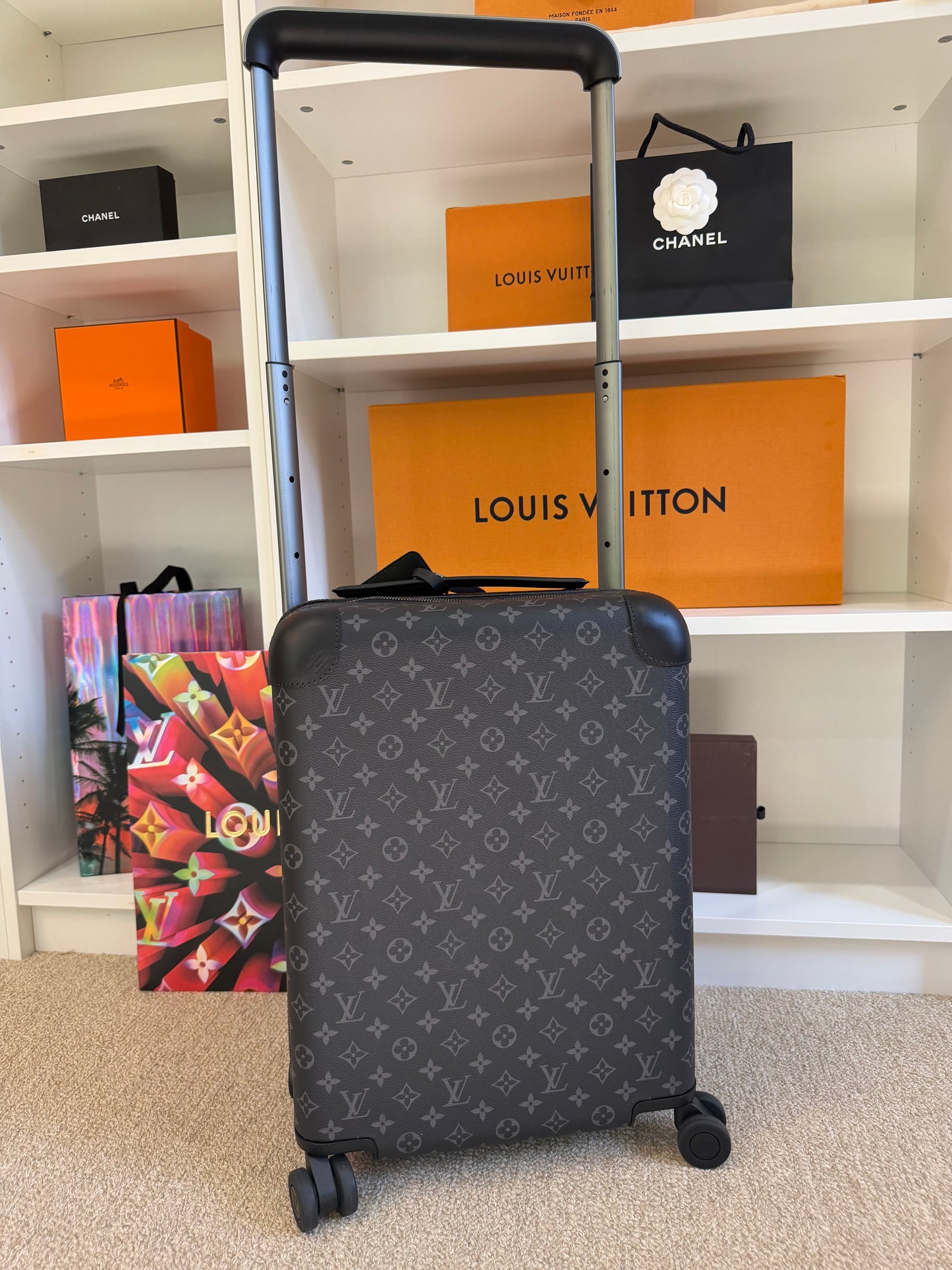 Louis Vuitton Horizon 55 Eclipse Monogram Eclipse Canvas