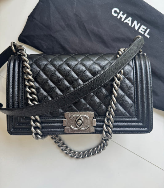 Chanel Caviar Boy Bag Medium