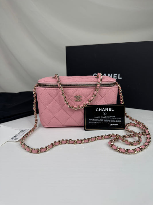 Chanel Caviar Vanity Pink GHW