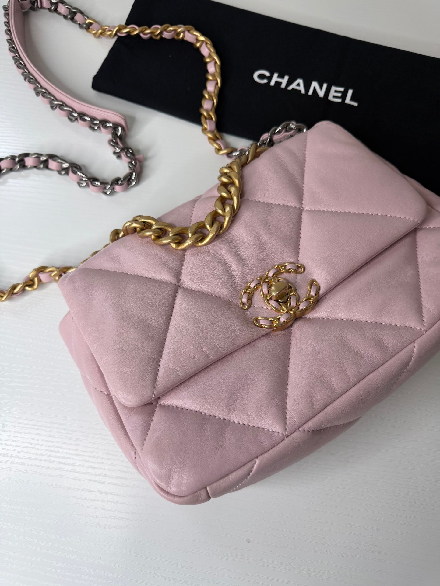 Chanel 19 Small-Medium Pink
