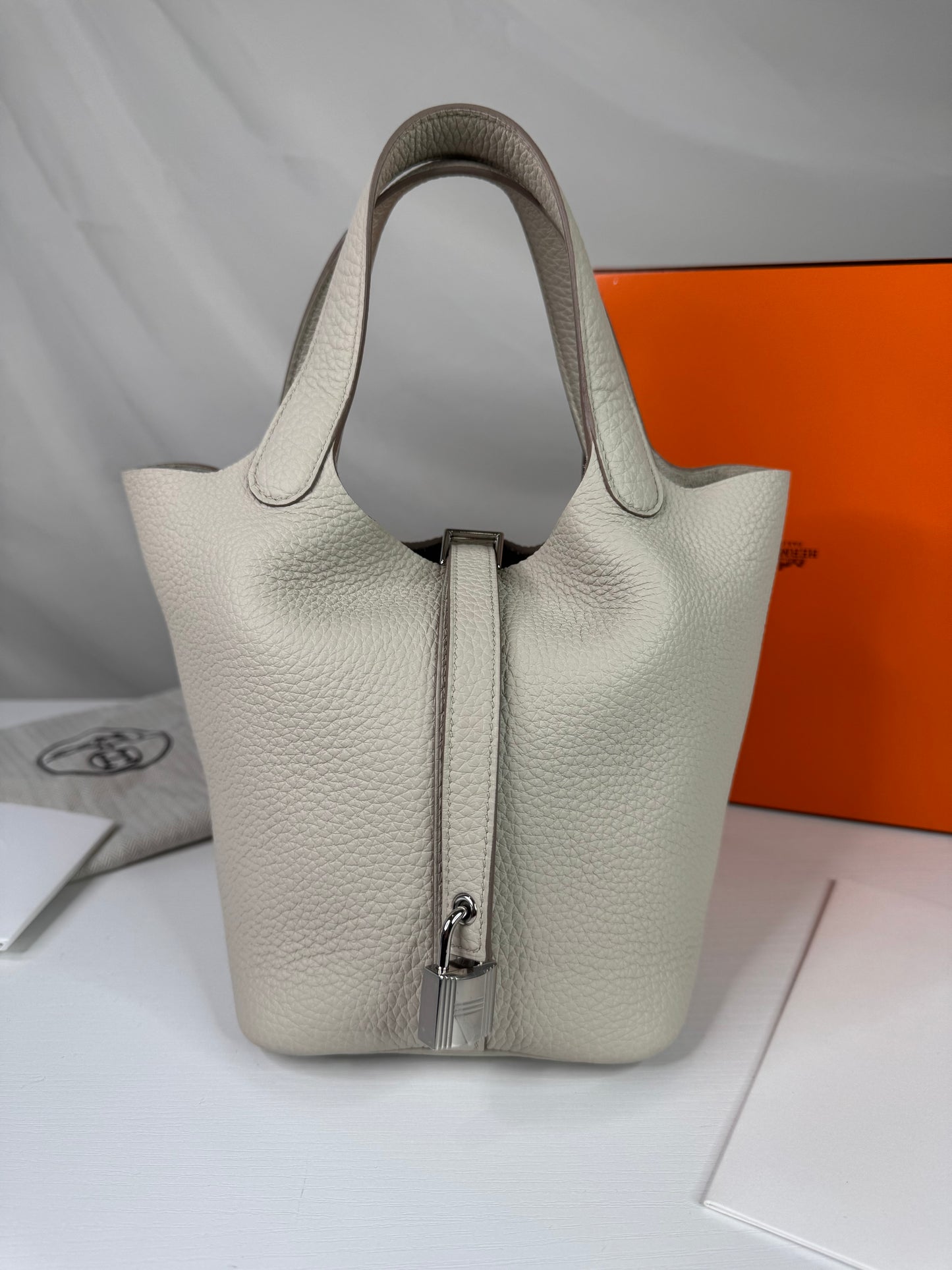 Hermes Picotin 18 Craie SHW