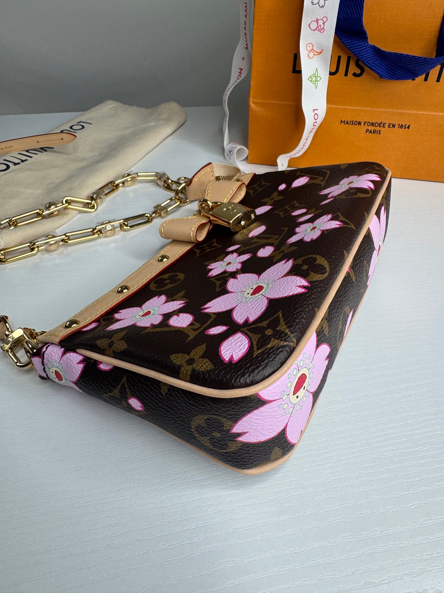 LV Cherry Blossom Pochette