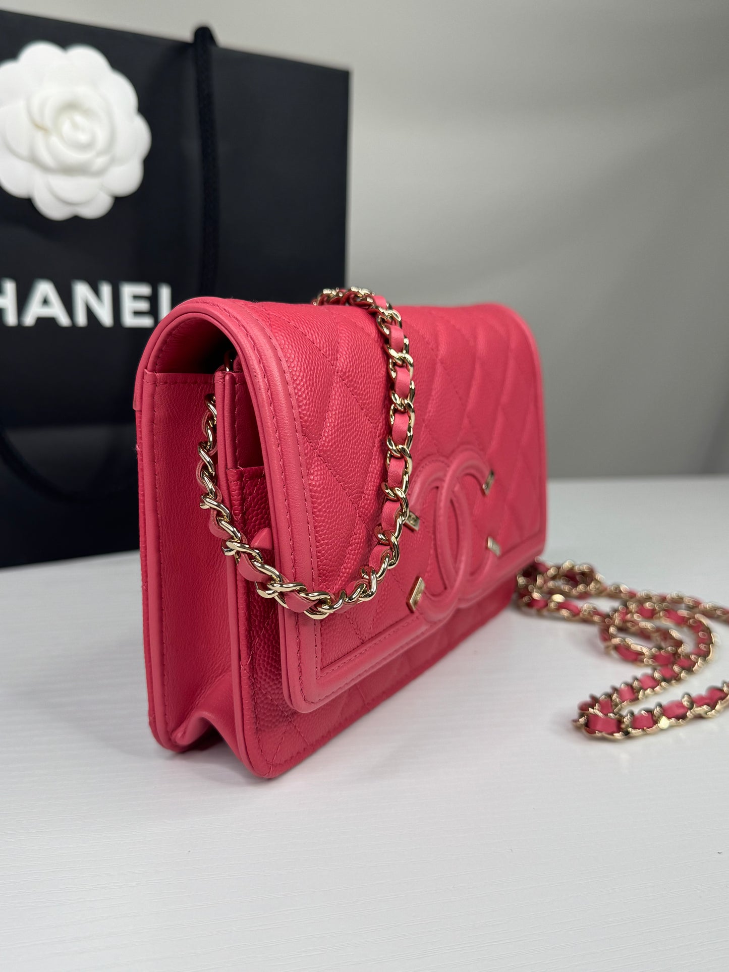 Chanel Filigree Caviar WOC