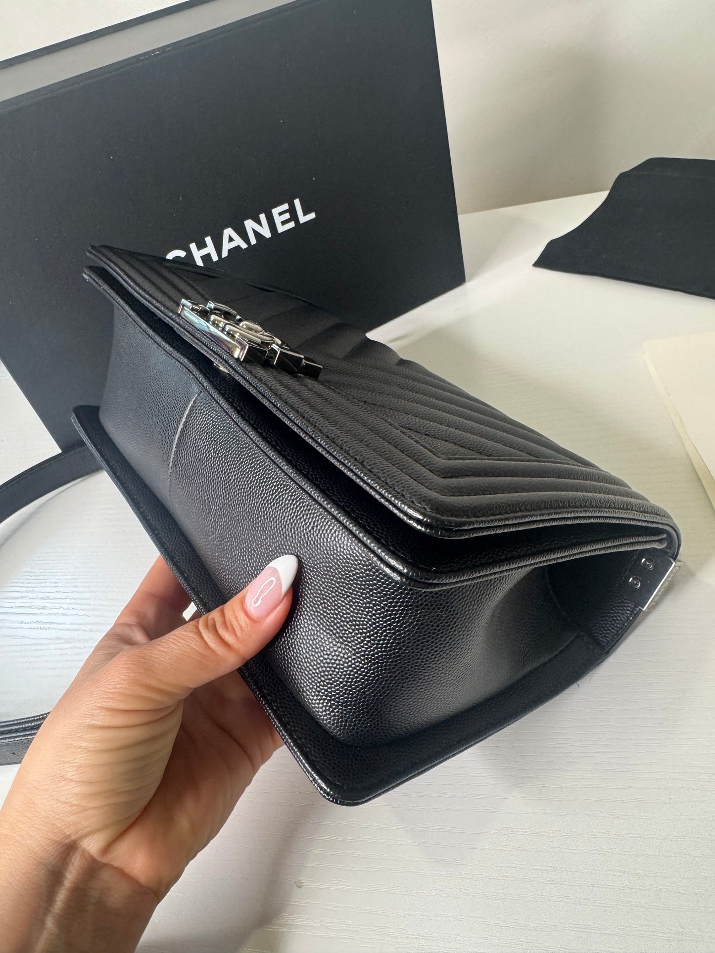 Chanel Caviar Boy Medium