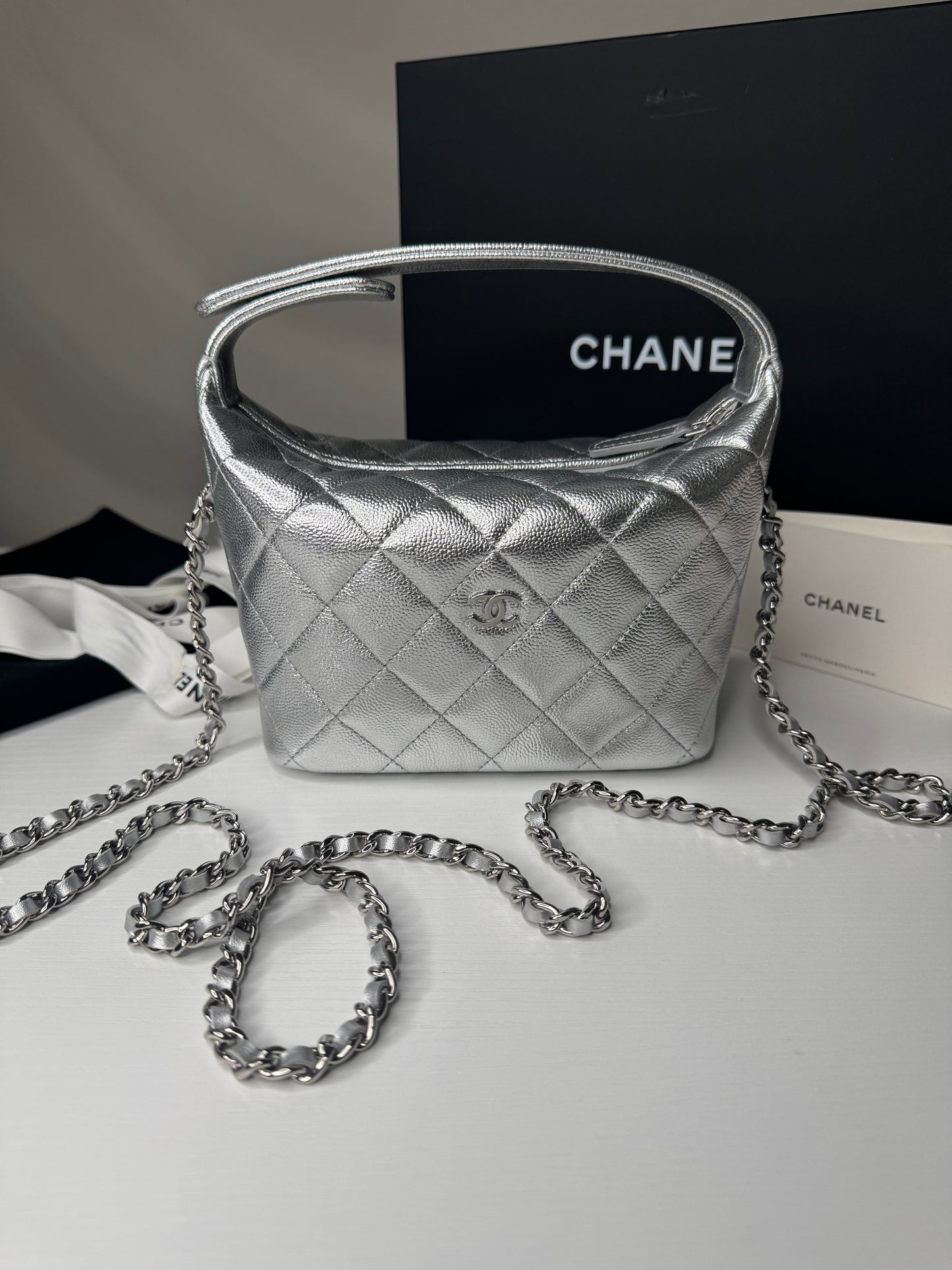 Chanel Caviar Mini Hobo Re-Waffle