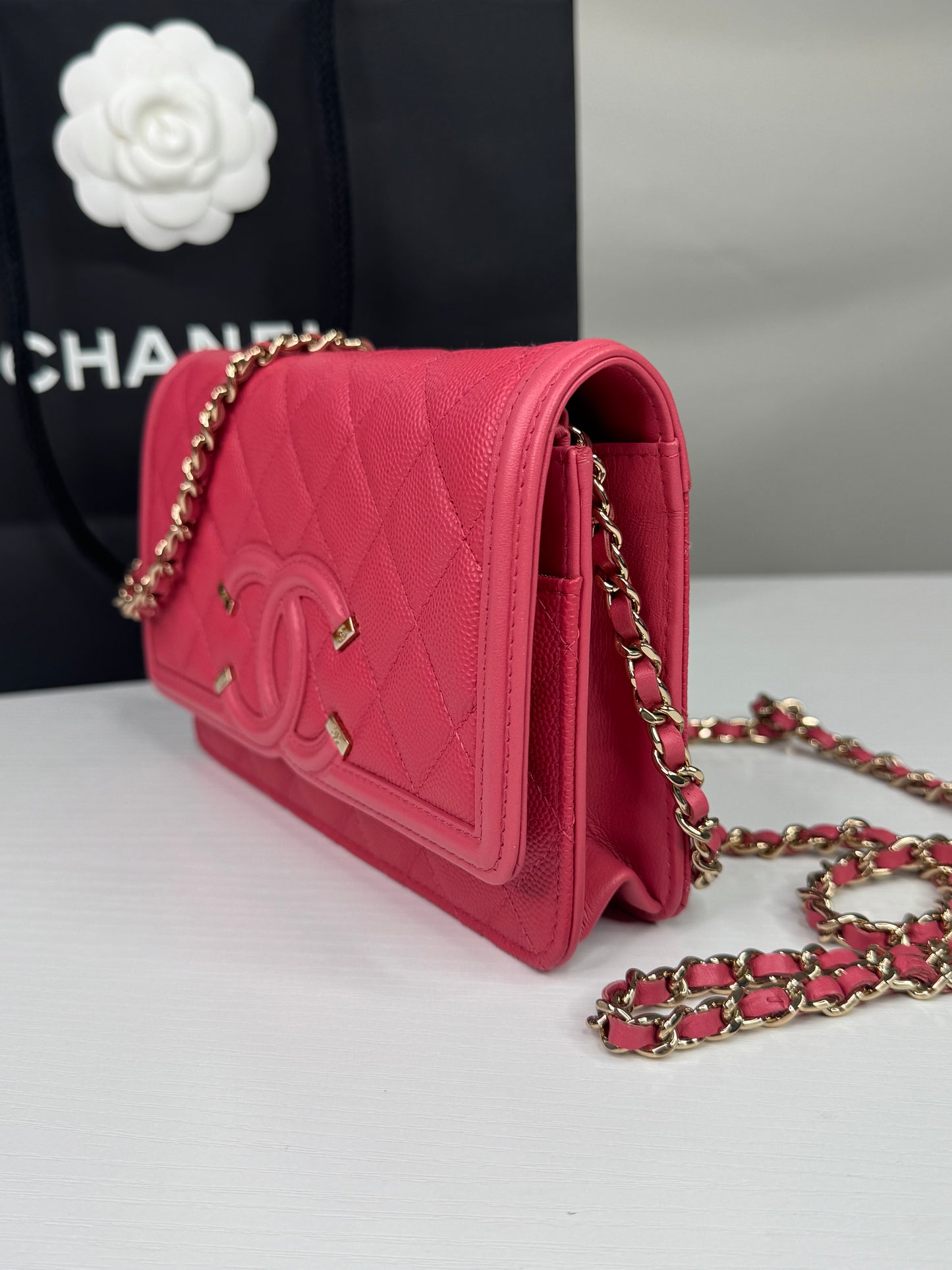 Chanel Filigree Caviar WOC