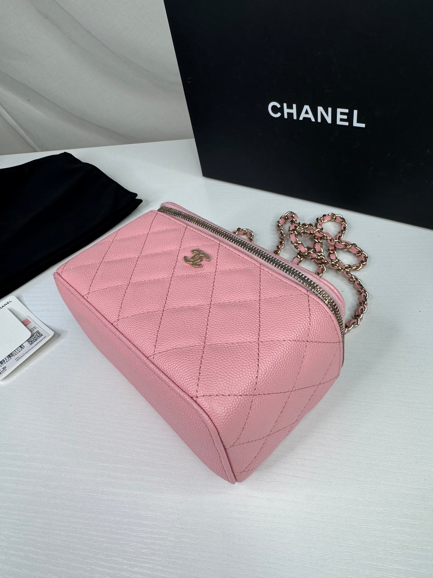Chanel Caviar Vanity Pink GHW