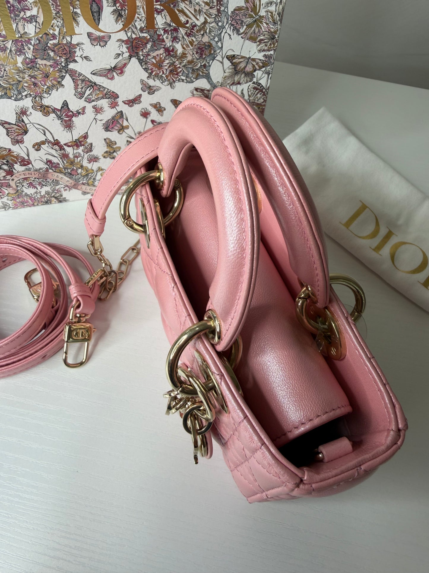 Dior Djoy Micro Iridescent Pink