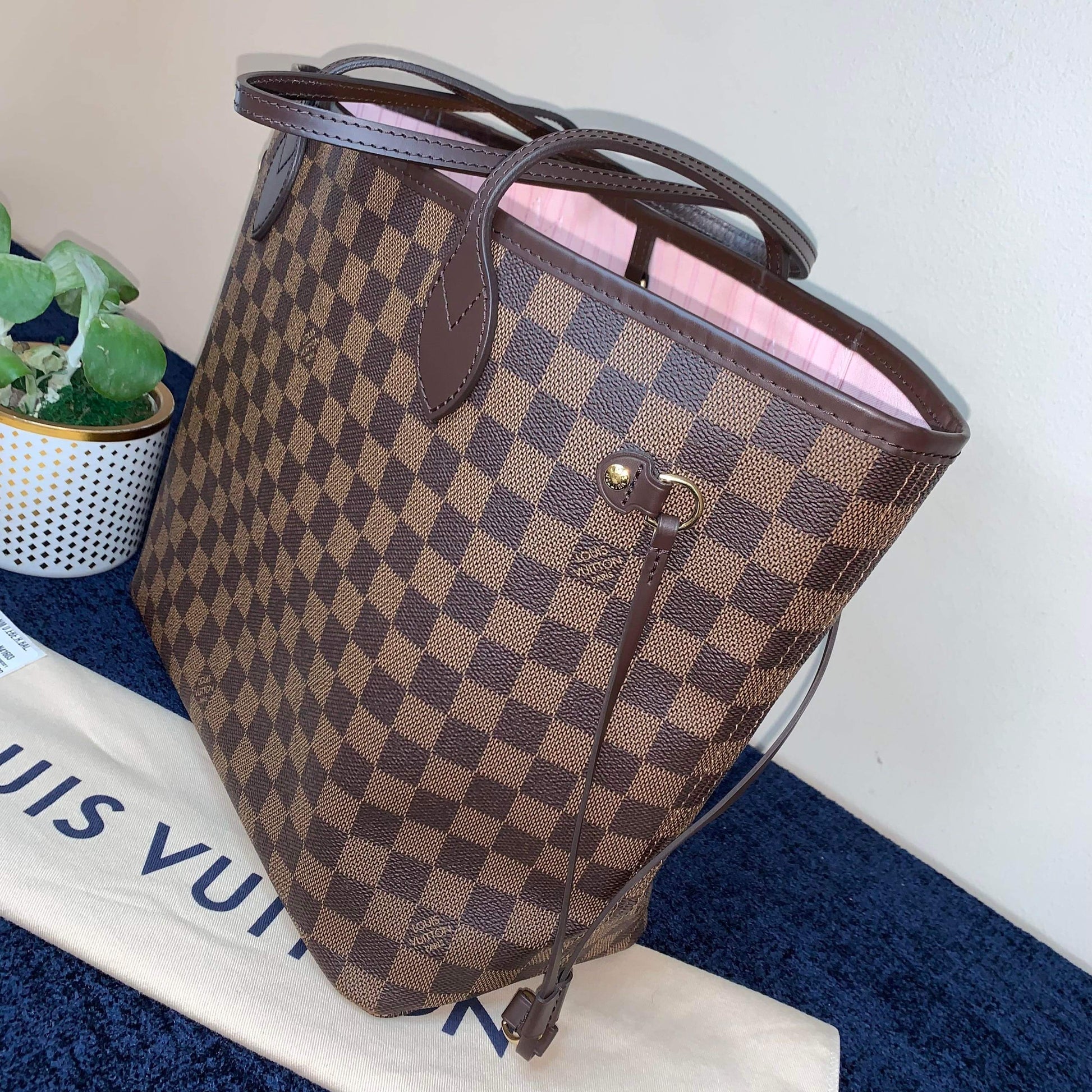 Louis Vuitton Neverfull MM Monogram with Pivone Pink - A World Of Goods For  You, LLC