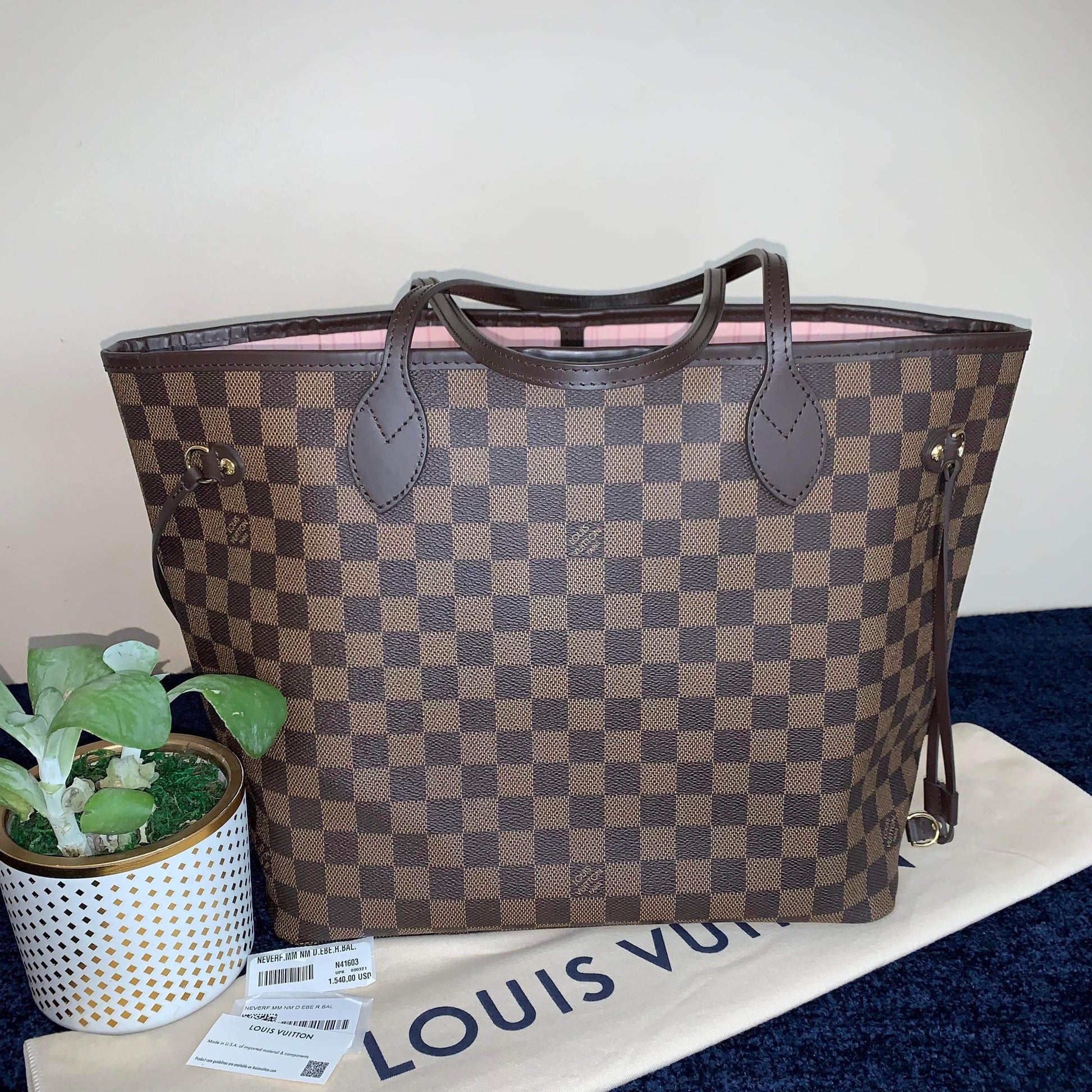 Louis Vuitton Neverfull MM Monogram with Pivone Pink - A World Of Goods For  You, LLC